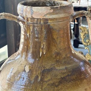 Alternative view of Antico grande vaso da giardino orcio Capasone Pugliese XIX sec . H cm 130
