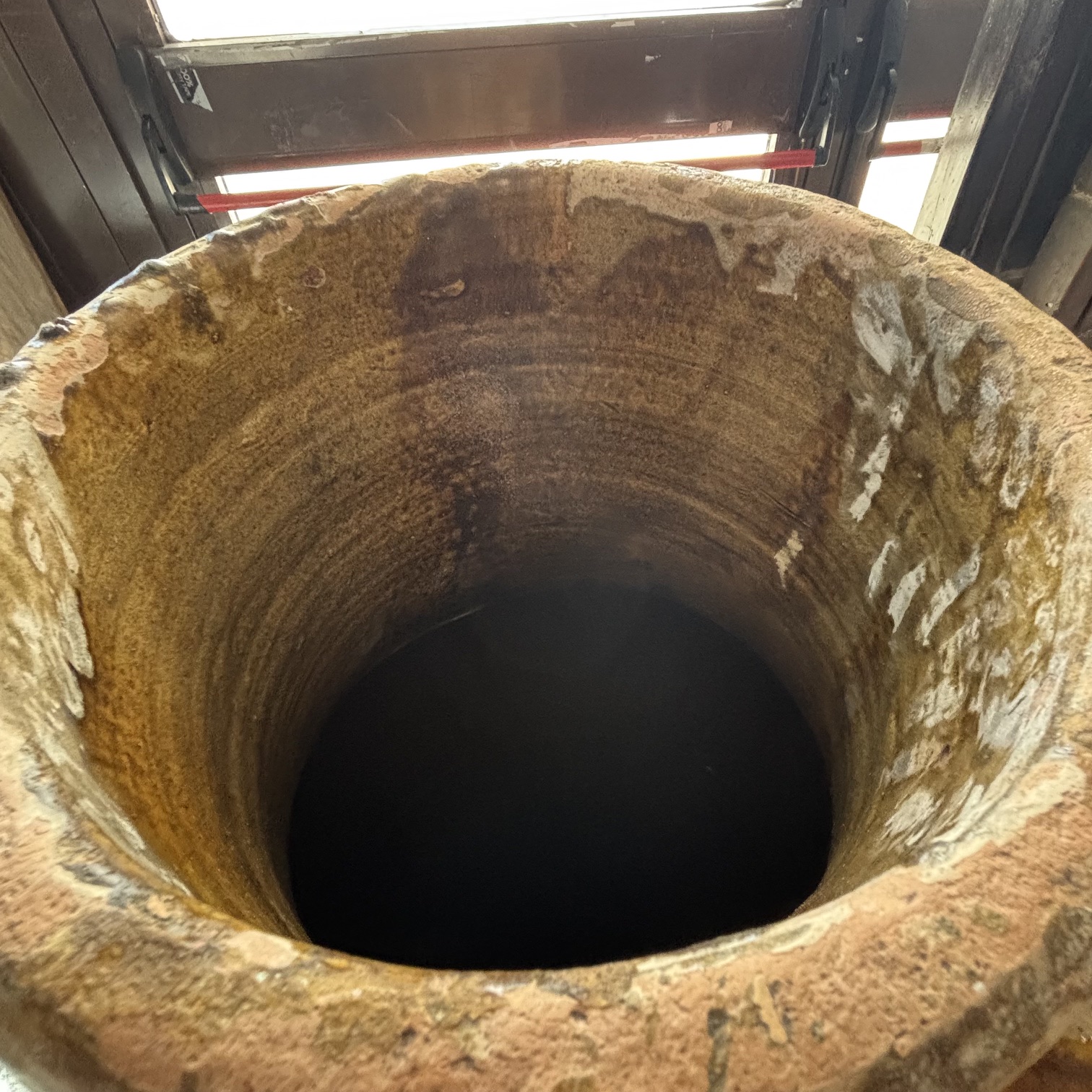 Antico grande vaso da giardino orcio Capasone Pugliese XIX sec . H cm 130 - immagine 4