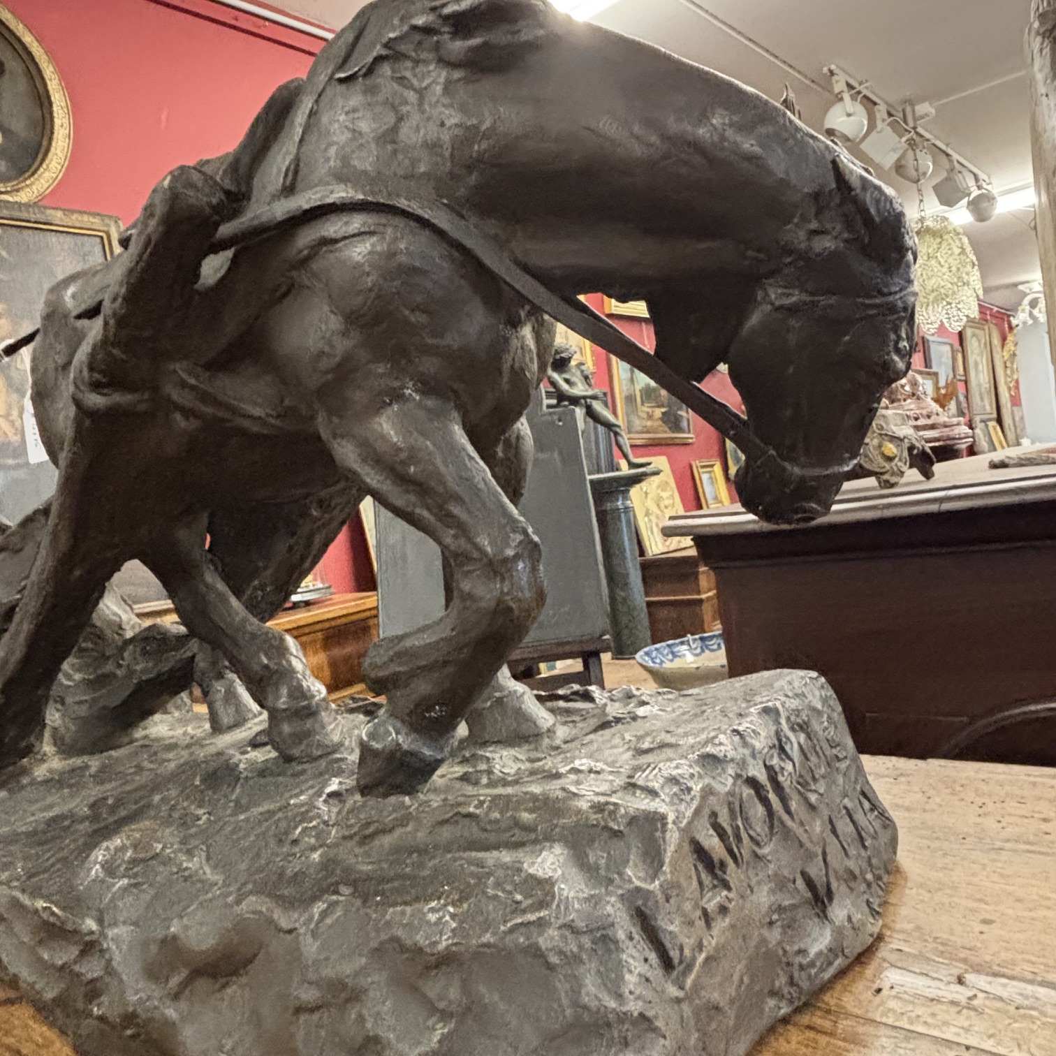 Antica scultura in bronzo “Lavoro e Vita “ Verismo 1910-1920 di Giuseppe Gronchi(1882 -1944) . Mis 65 x 35 h 23 - immagine 8