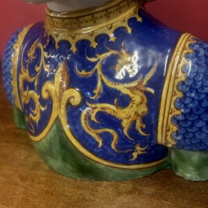 Alternative view of Antico Busto Angelo Minghetti Maiolica bologna XIX sec. H 27
