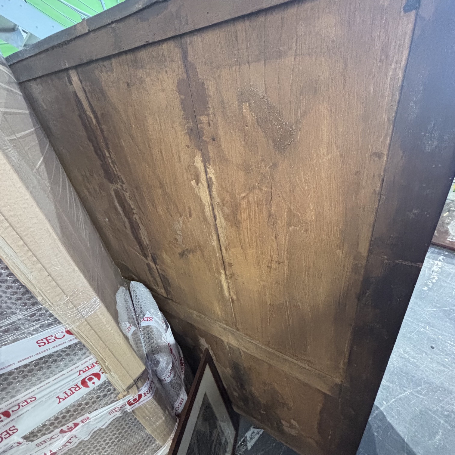 Antico splendido secretaire ribalta 1830 Carlo X Emilia noce e ciliegio. Restaurato. Mis H148 L 104 prof 48 - immagine 6