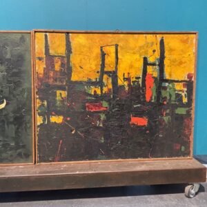 Alternative view of Coppia di dipinti olio su tela opera di  Gaetano Alibrandi 1961. Arte moderna e contemporanea   Mis 104 x 82