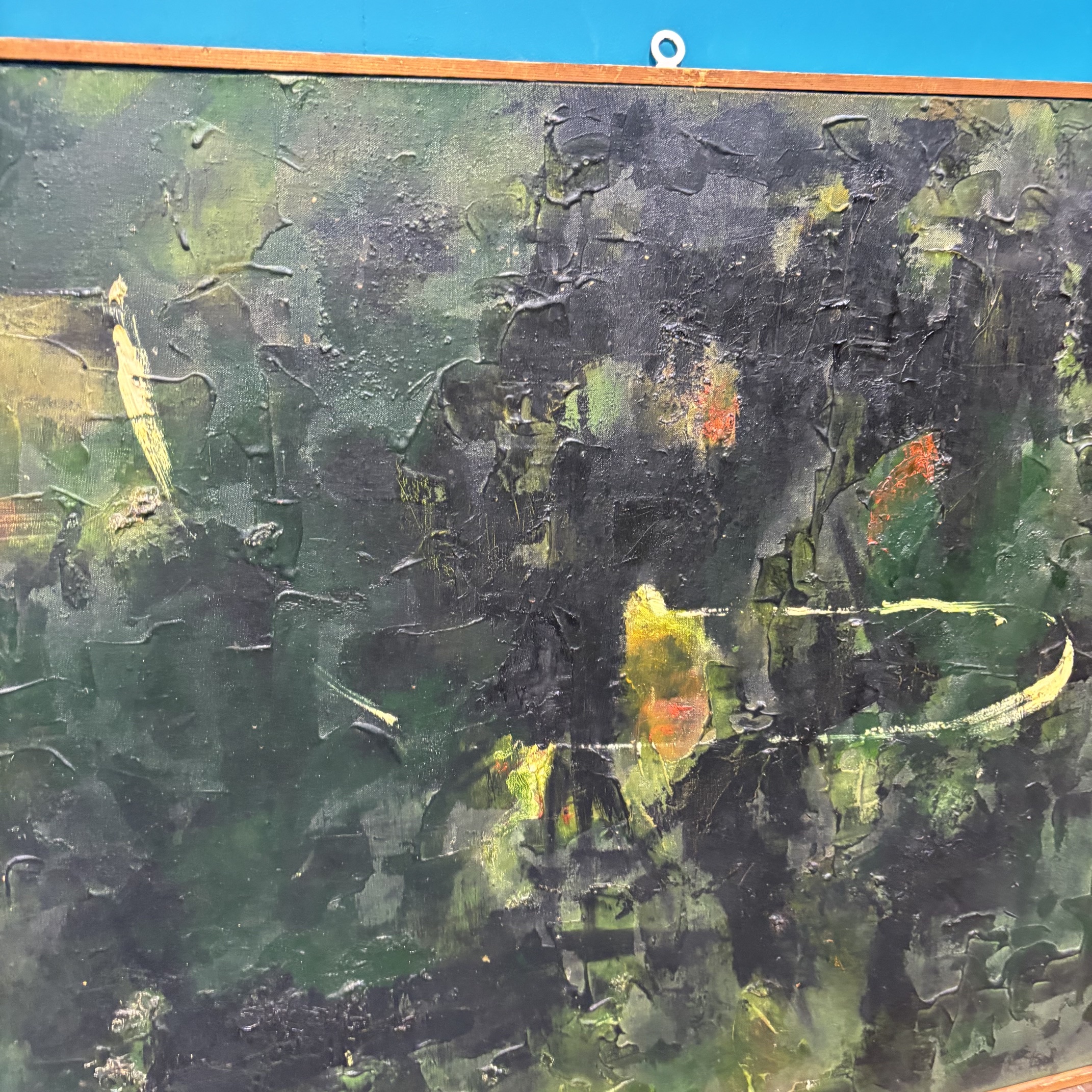 Coppia di dipinti olio su tela opera di Gaetano Alibrandi 1961. Arte moderna e contemporanea Mis 104 x 82 - immagine 5