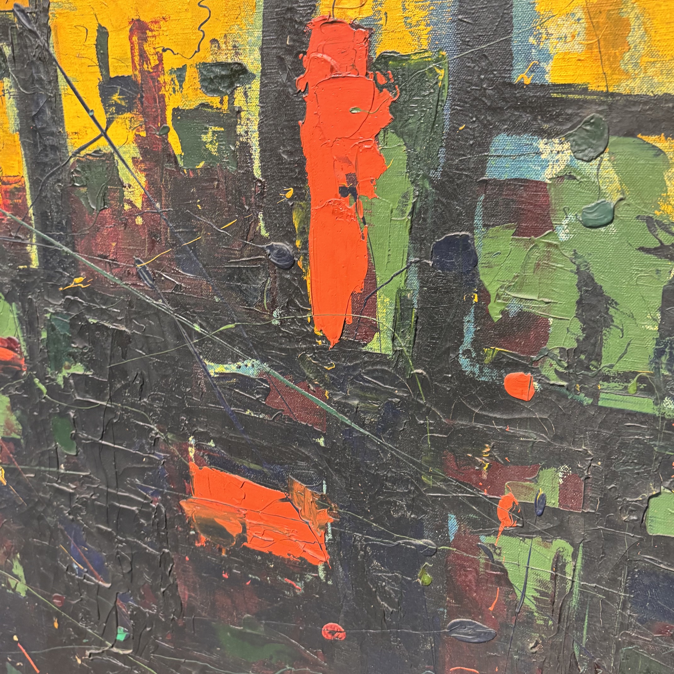 Coppia di dipinti olio su tela opera di Gaetano Alibrandi 1961. Arte moderna e contemporanea Mis 104 x 82 - immagine 7