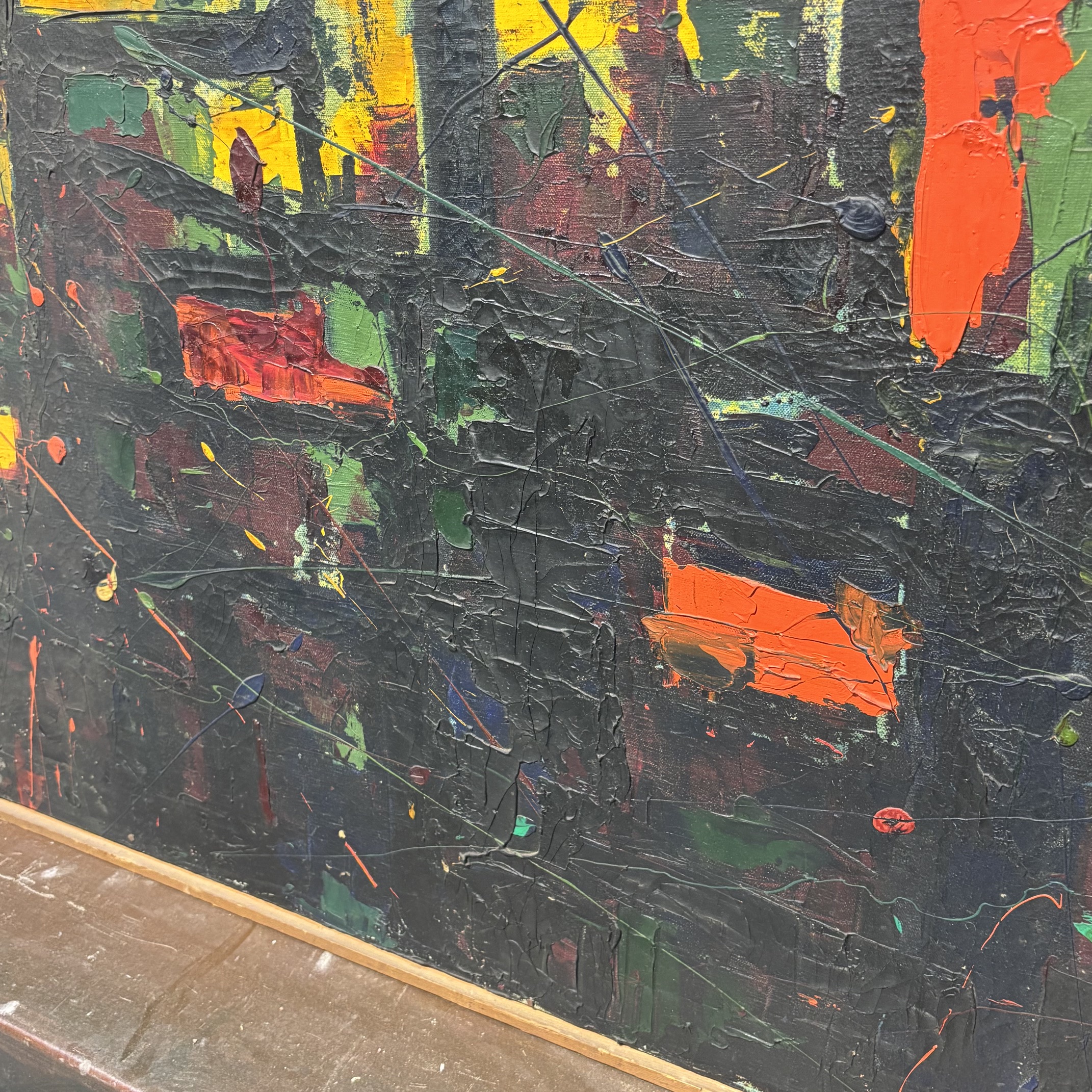 Coppia di dipinti olio su tela opera di Gaetano Alibrandi 1961. Arte moderna e contemporanea Mis 104 x 82 - immagine 8