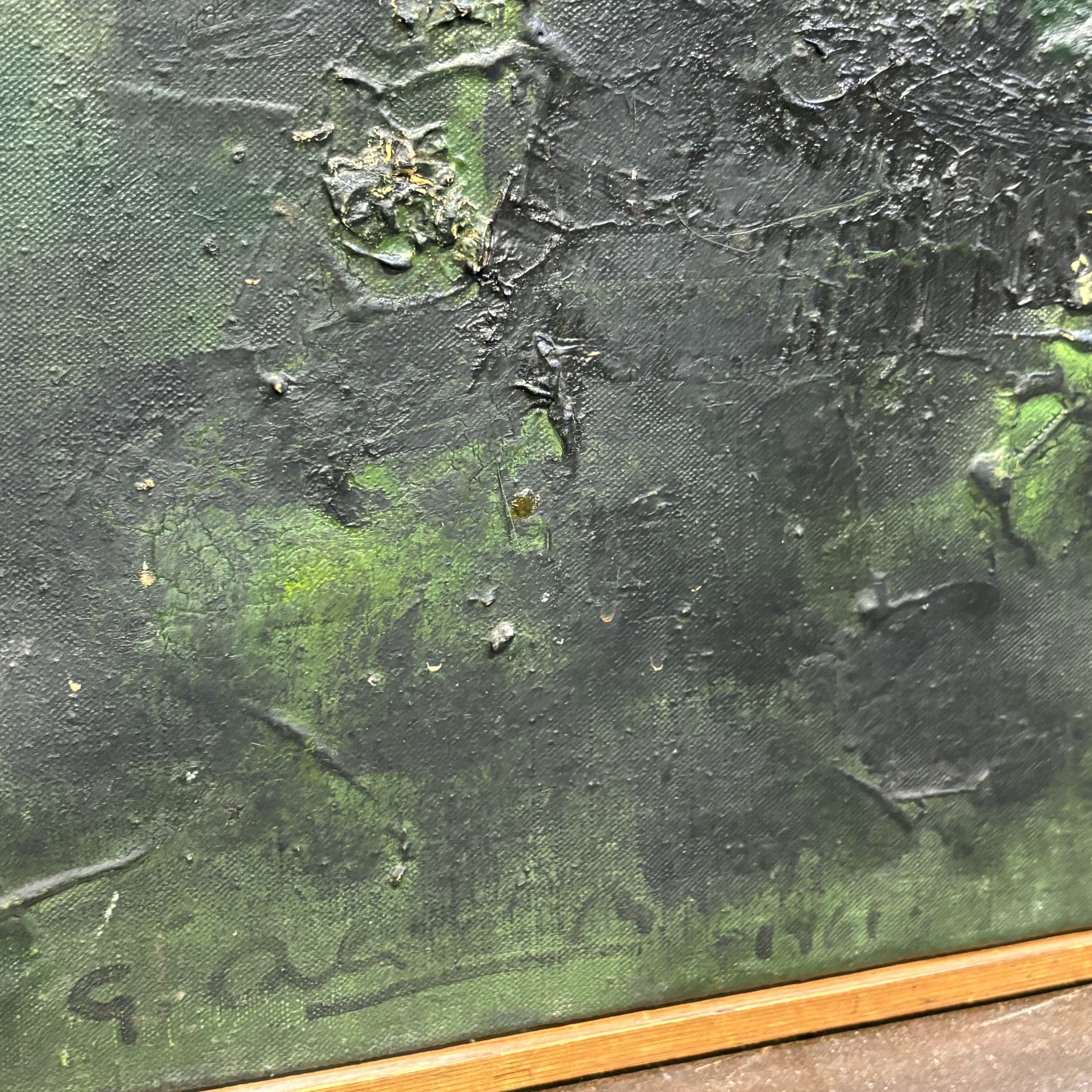 Coppia di dipinti olio su tela opera di Gaetano Alibrandi 1961. Arte moderna e contemporanea Mis 104 x 82 - immagine 18