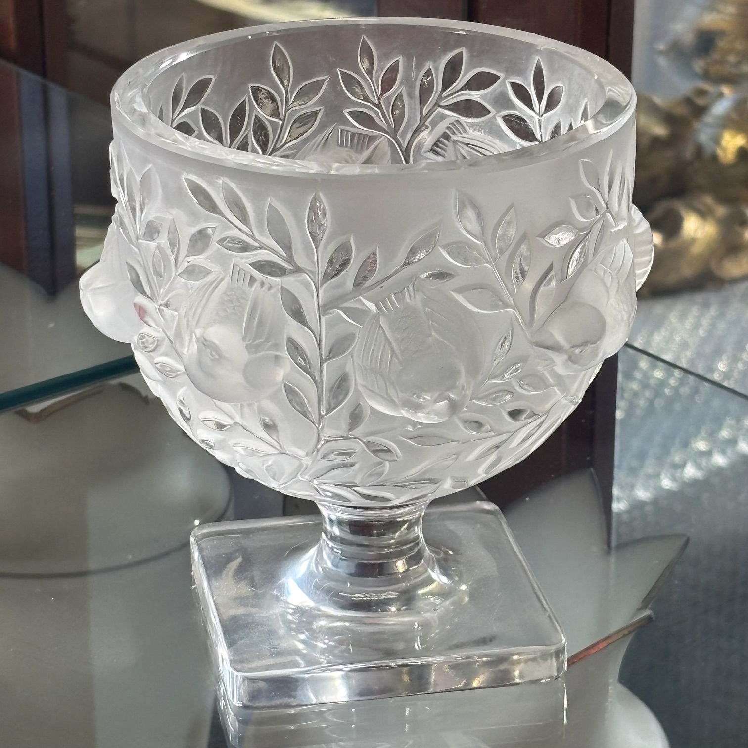 Lalique coppa centrotavola Elisabeth in cristallo. 1960 - immagine 3