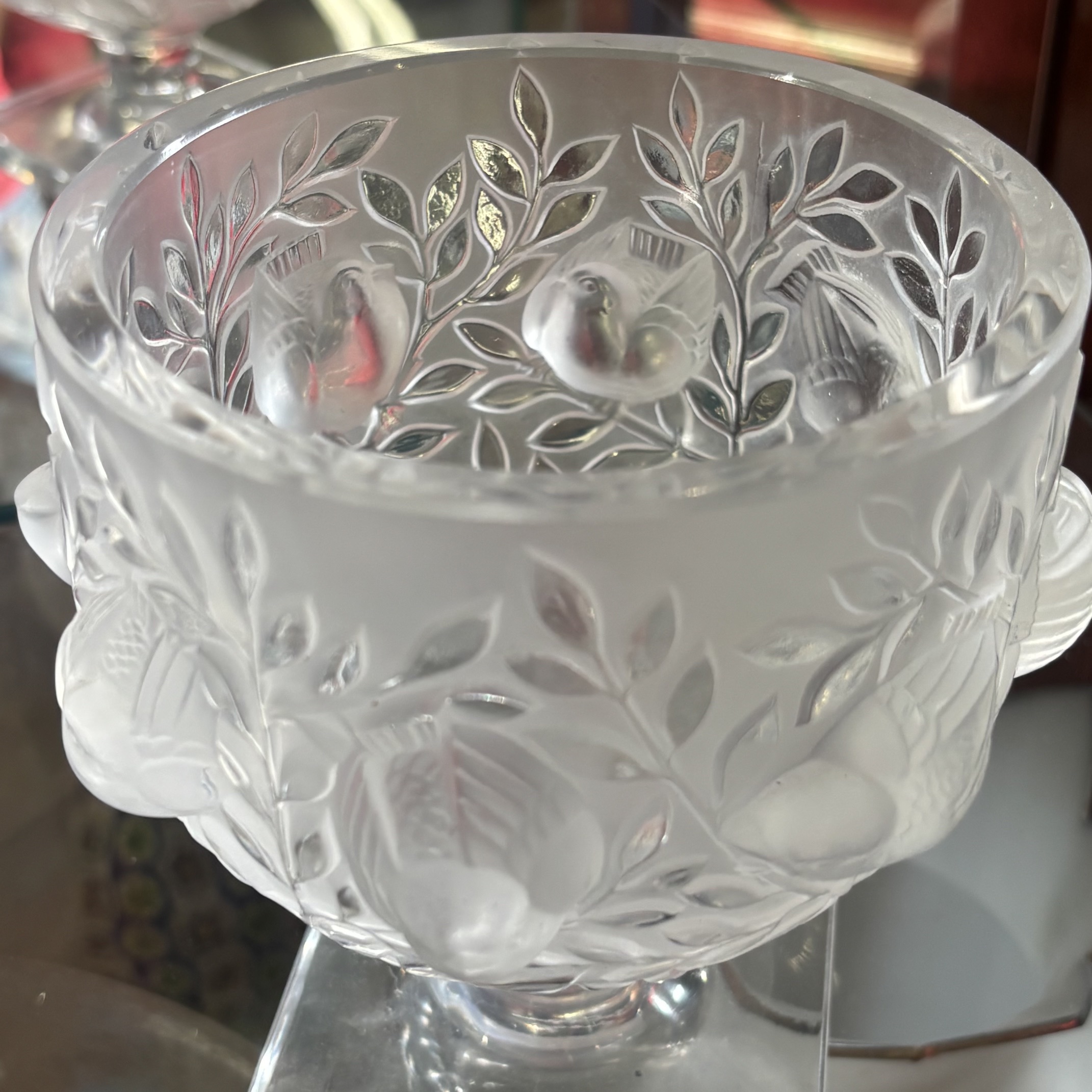 Lalique coppa centrotavola Elisabeth in cristallo. 1960 - immagine 7