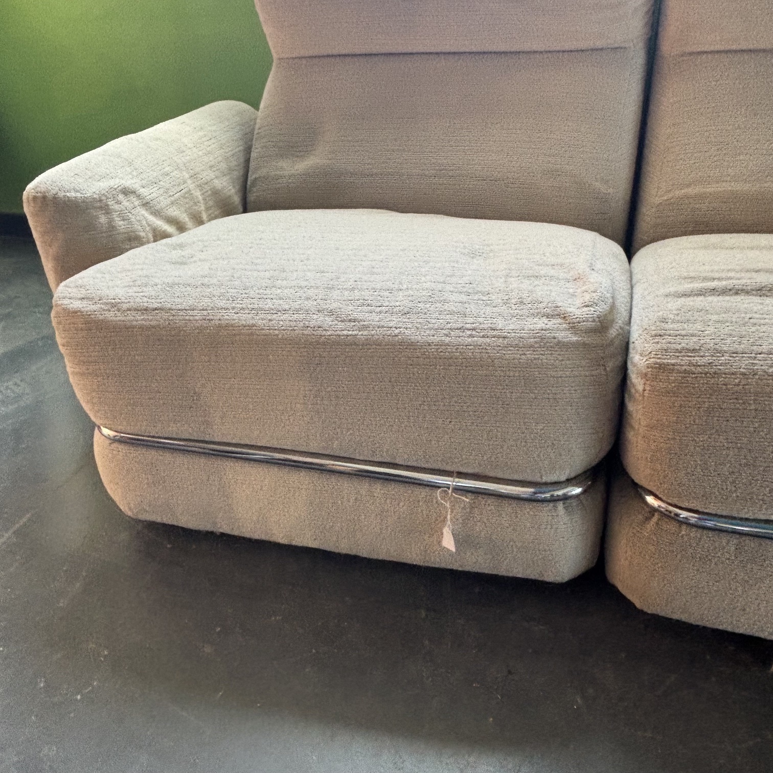 Divano modulare con tre poltrone. Space age modulare anni 70. Mis L cm210 prof 85 - immagine 5