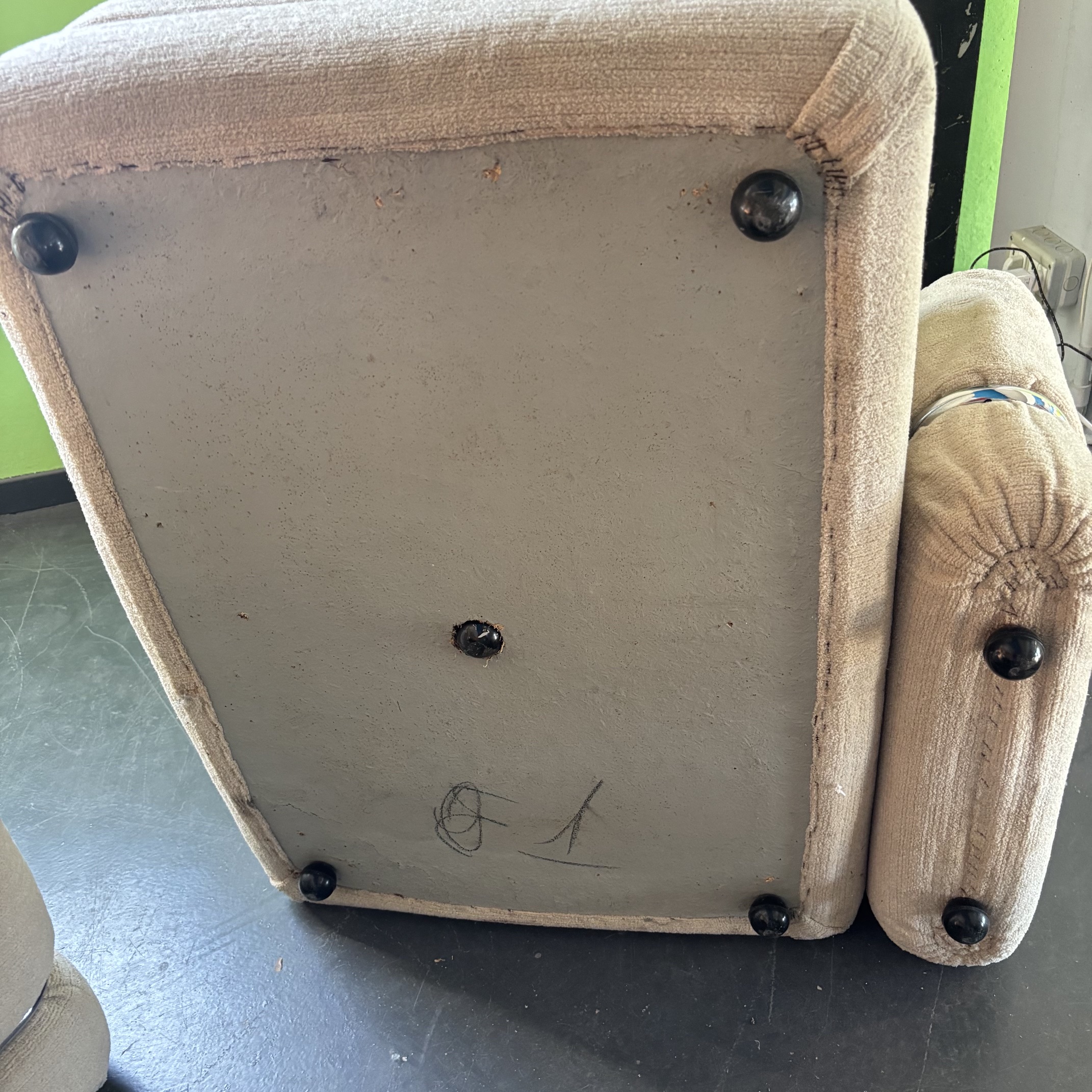 Divano modulare con tre poltrone. Space age modulare anni 70. Mis L cm210 prof 85 - immagine 11