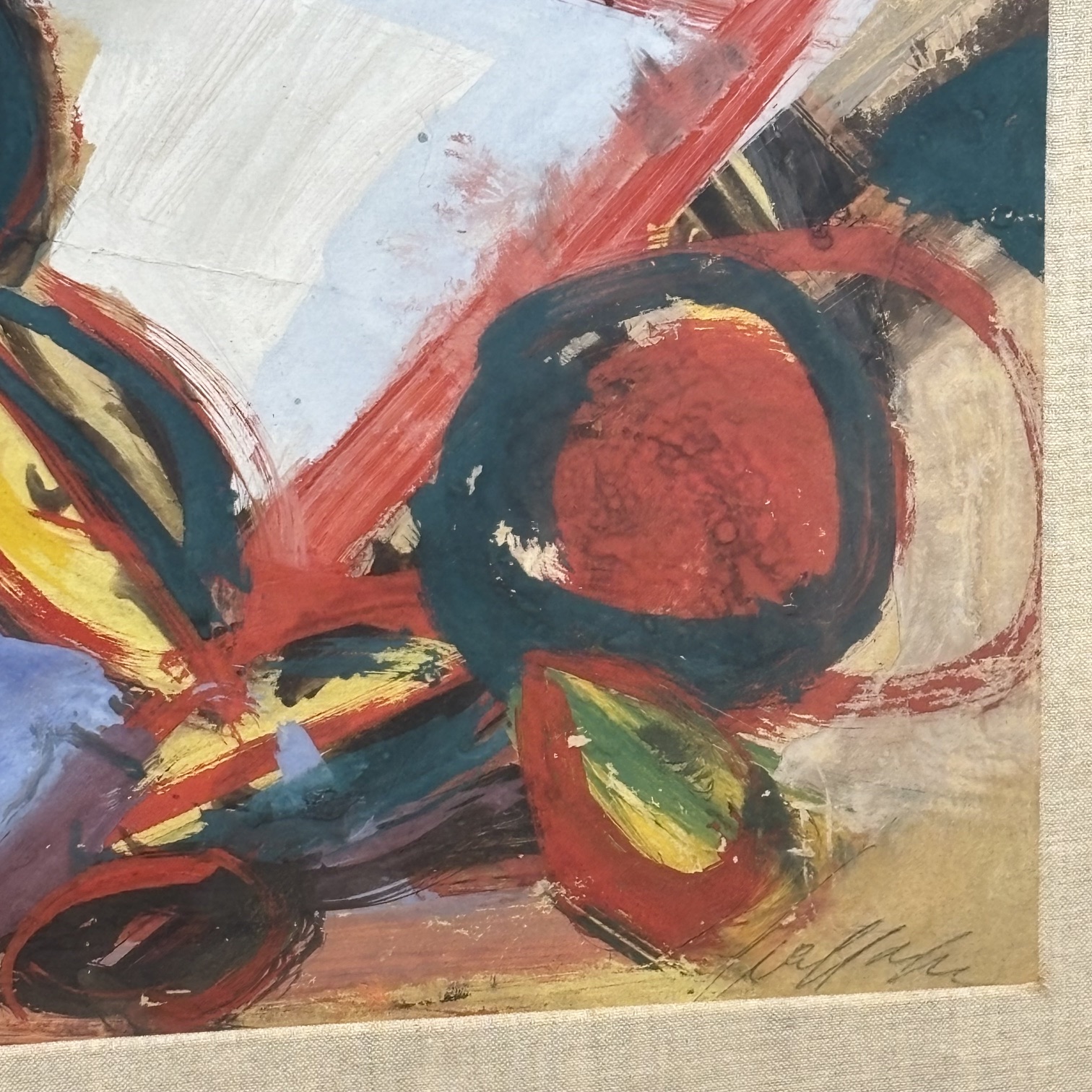 Luigi Spazzapan olio e tempera su cartone 1935 Natura morta. Mis 67,50 x55 - immagine 7